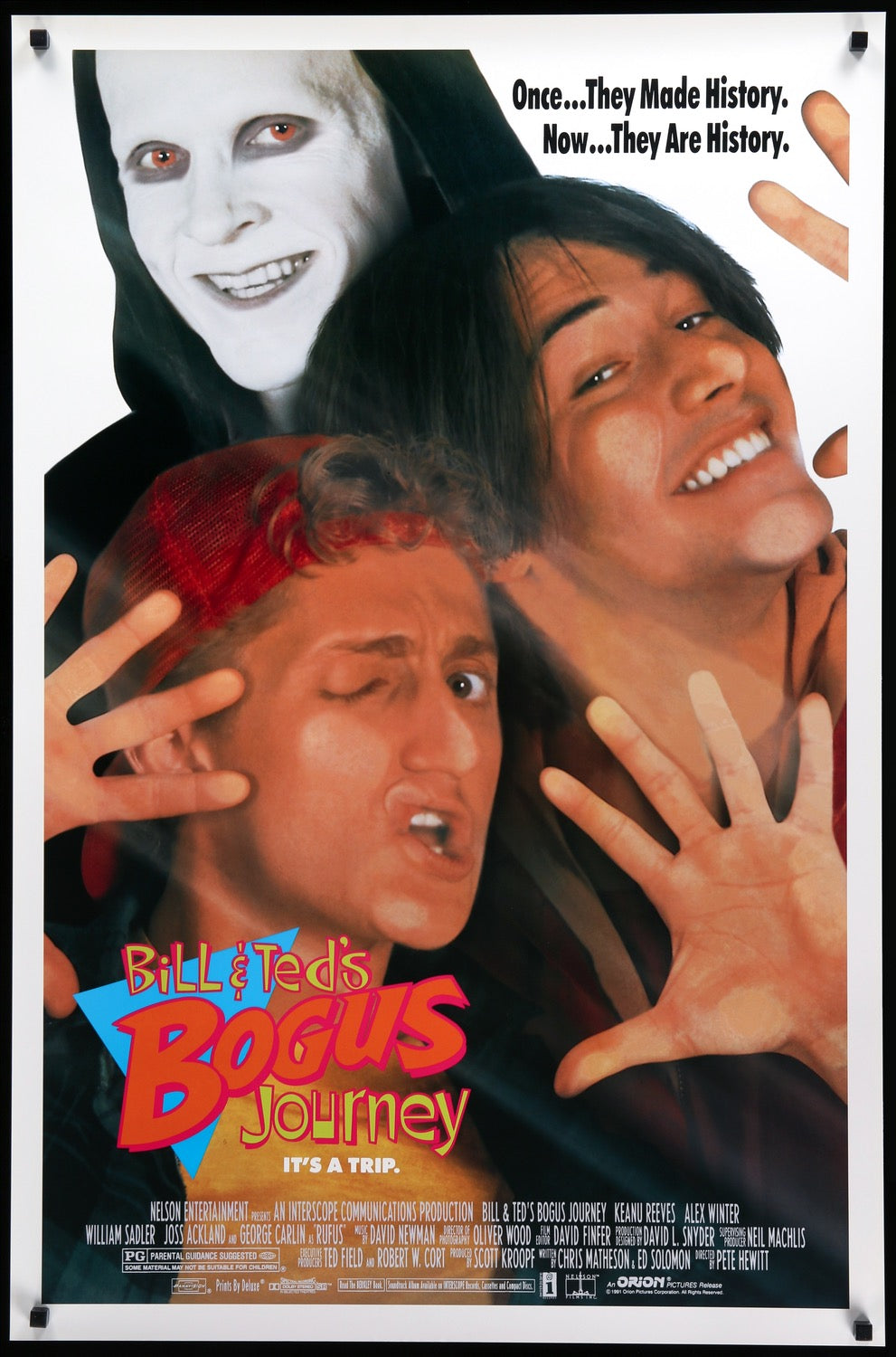 Bill and Ted&#39;s Bogus Journey (1991) original movie poster for sale at Original Film Art