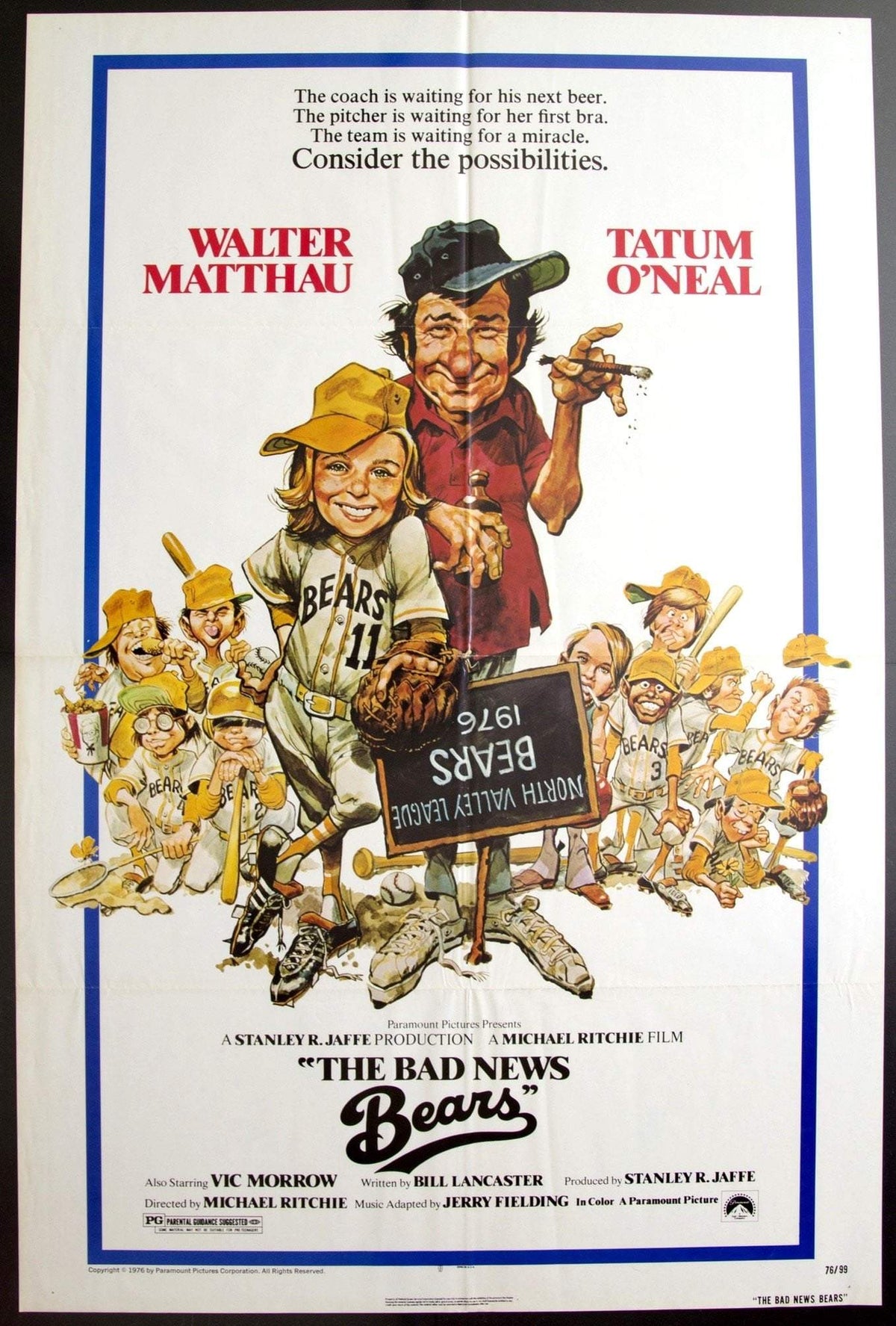 Bad News Bears (1976) original movie poster for sale at Original Film Art