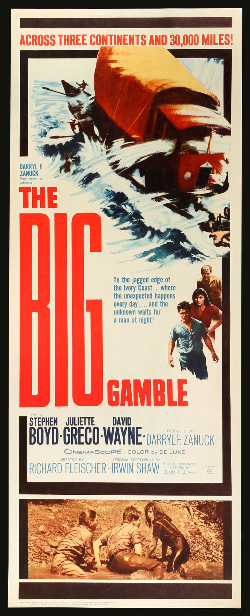 Big Gamble (1961) original movie poster for sale at Original Film Art