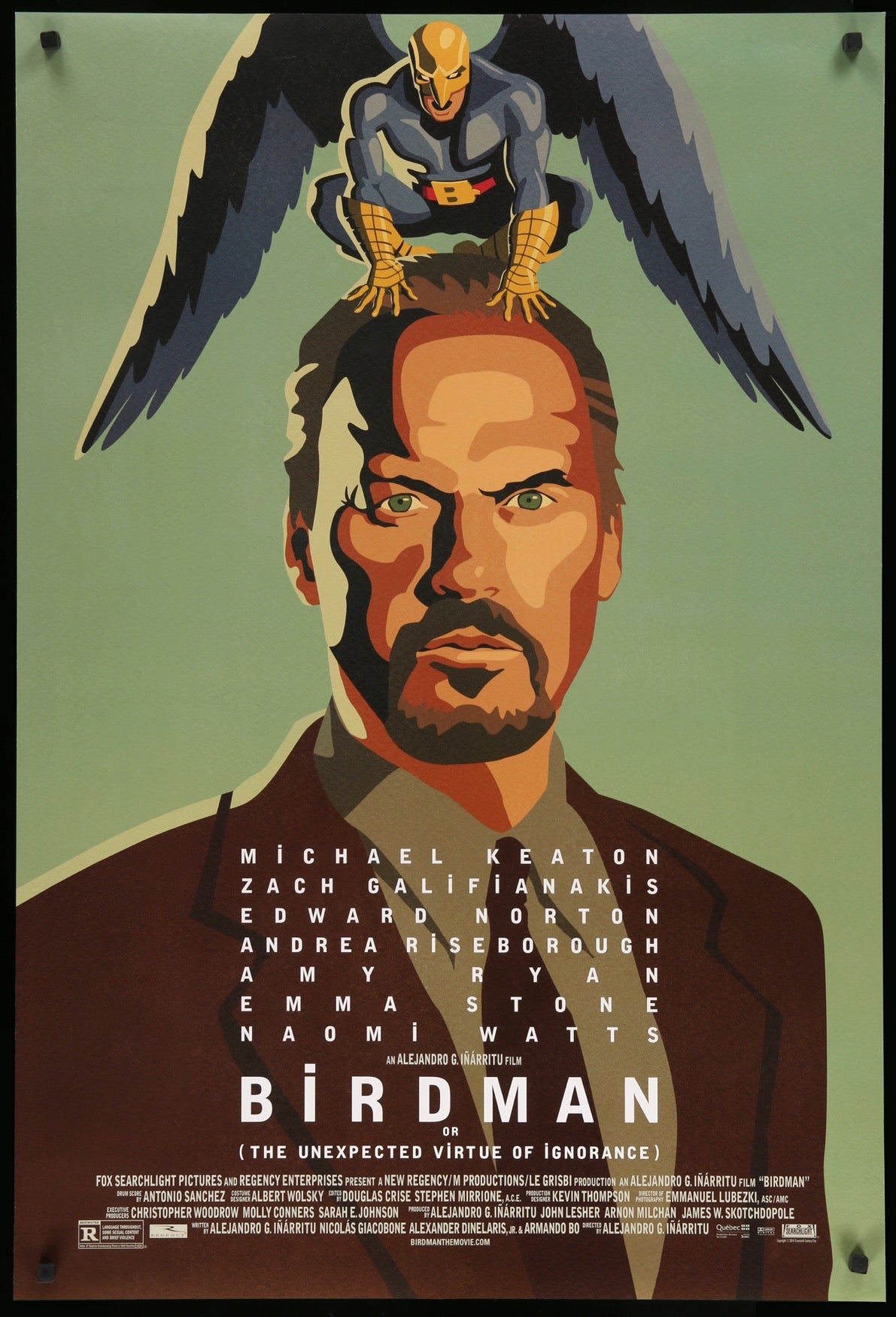 Birdman (2014) original movie poster for sale at Original Film Art