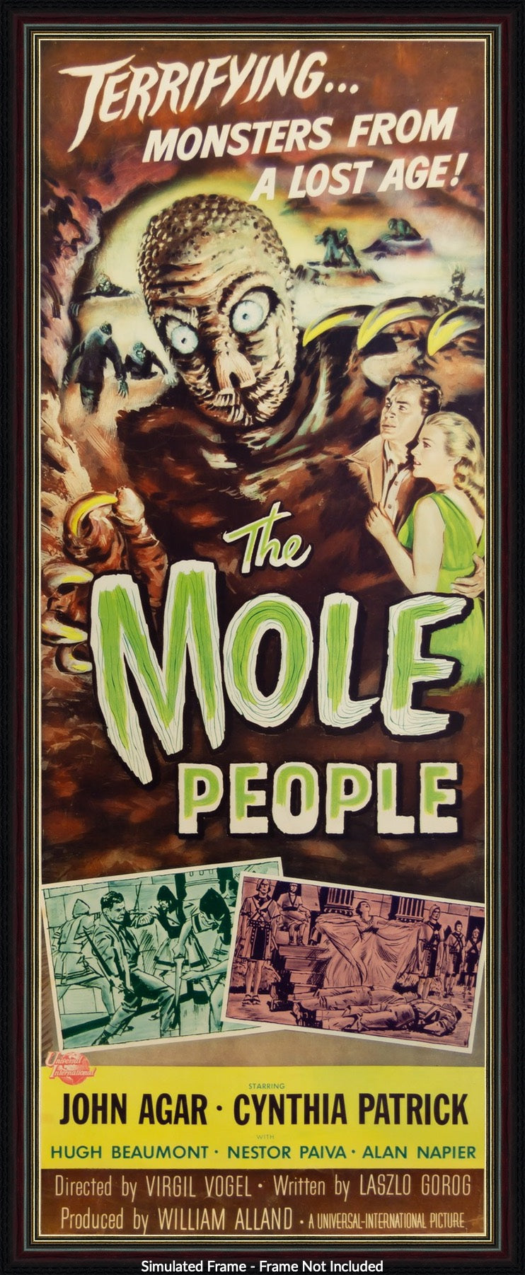 The Mole People Original US Six Sheet Vintage Movie Poster