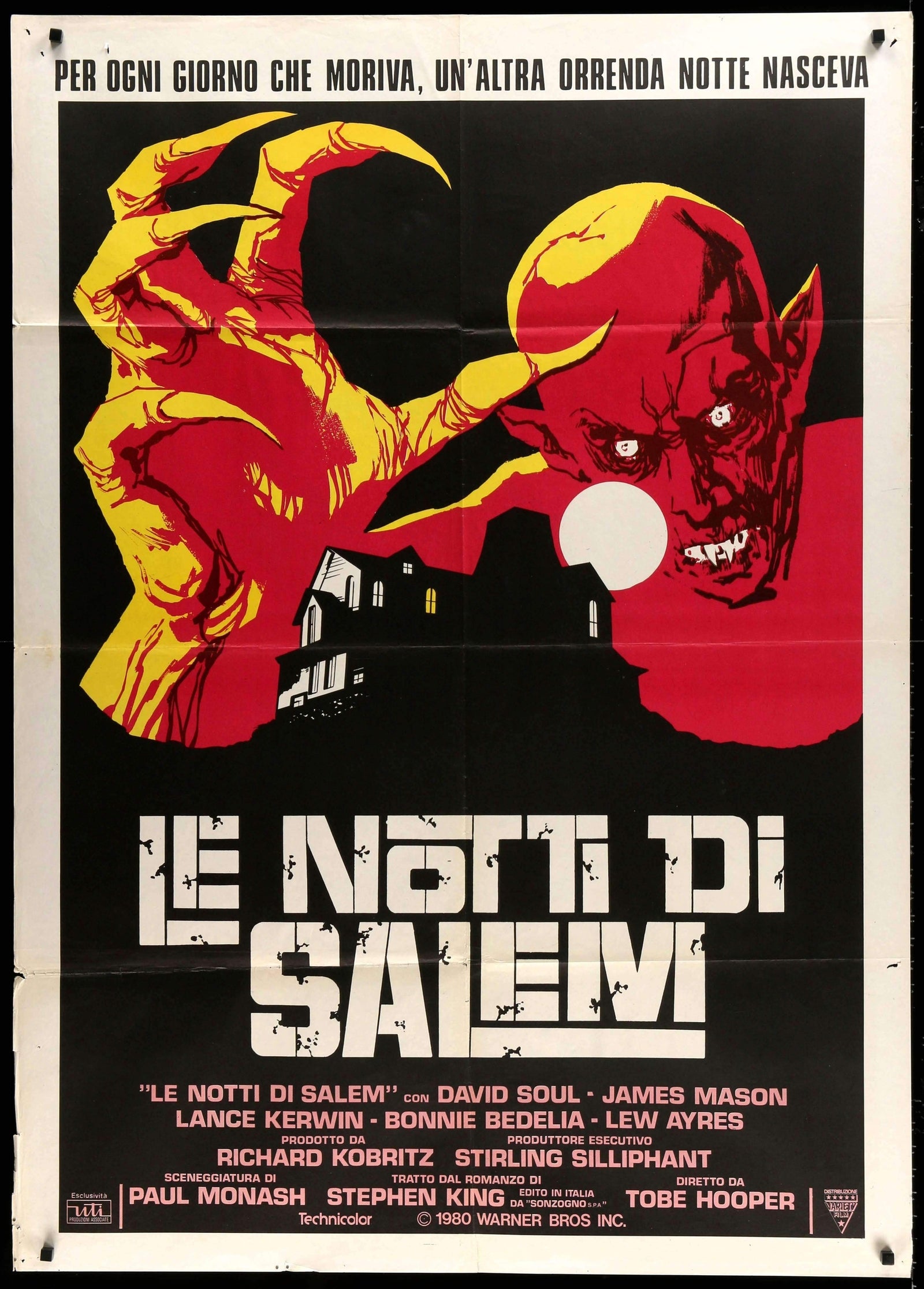 Salem's Lot (1979) Original Italian 2 Fogli Movie Poster - 39 x